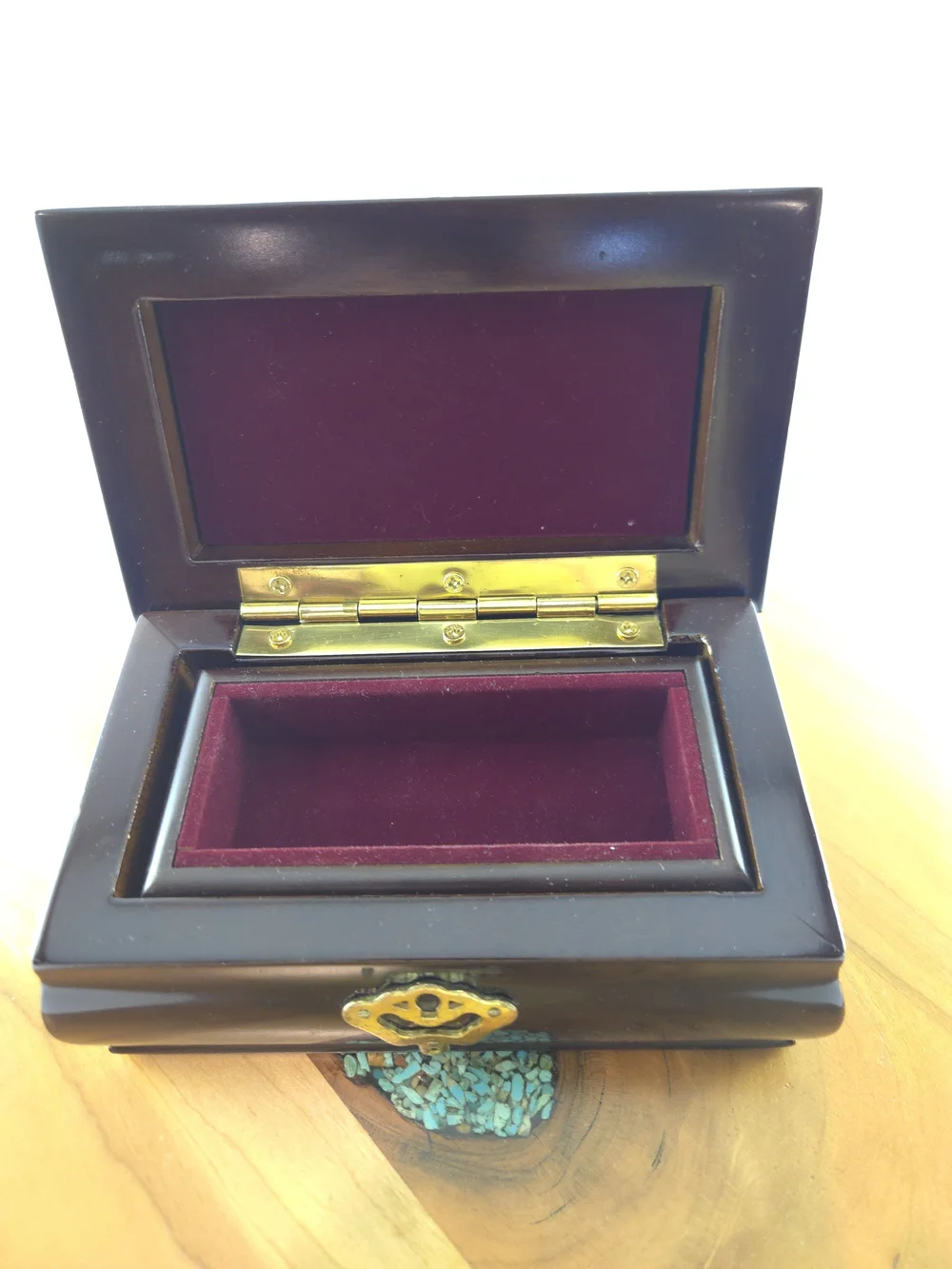 Vintage Mahogany Unisex Watch & Jewelry Box Chest
